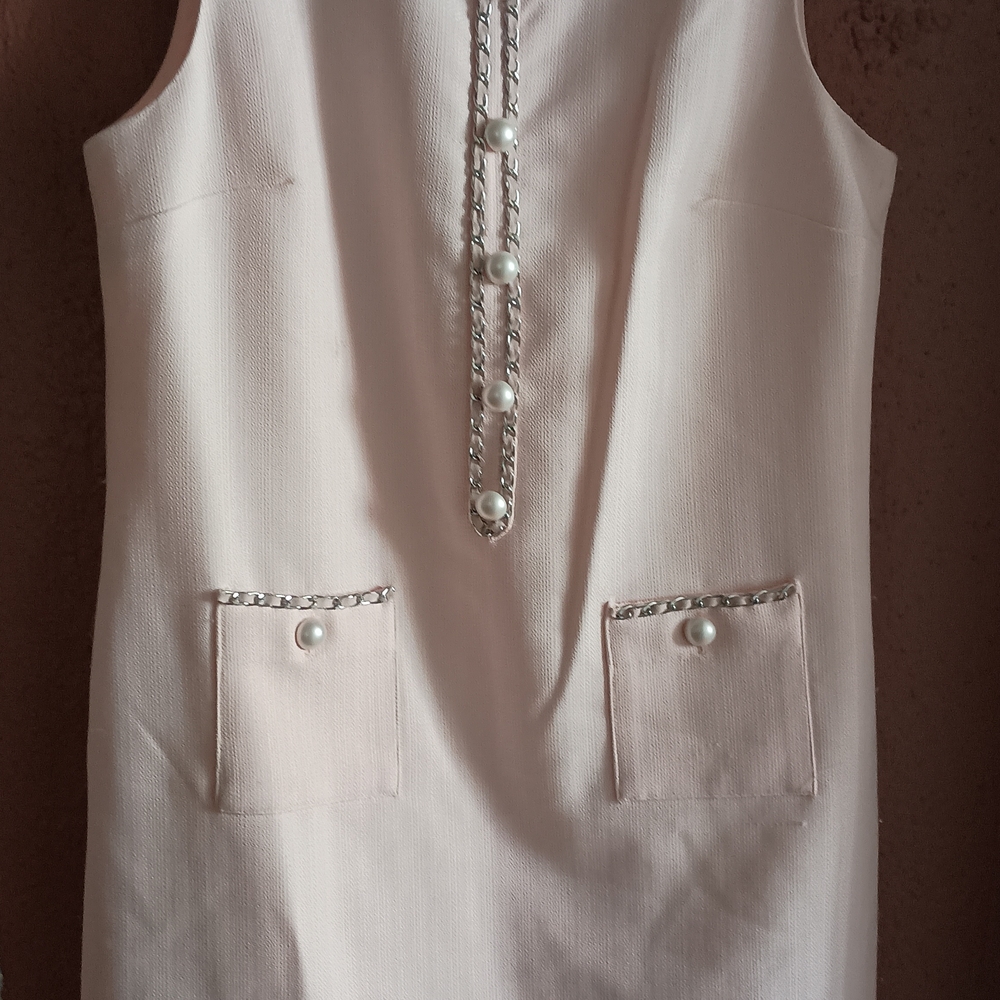 Elegant Pearl-Embellished Dress